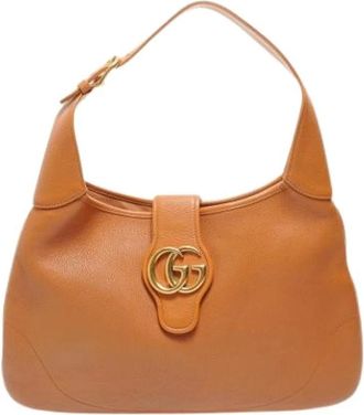Gucci Pre-owned Shoulder Bags, female, Brown, Size: ONE SIZE Pre-owned Vintage Shoulder Bag