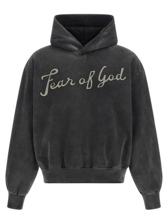 Fear of God Black Graphic Hoodie