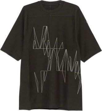 Moncler T-Shirts, male, Brown, Size: M Jumbo Cotton T-Shirt