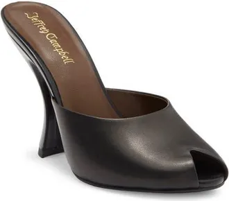Jeffrey Campbell Fresa Peep Toe Sandal in Black at Nordstrom, Size 8.5