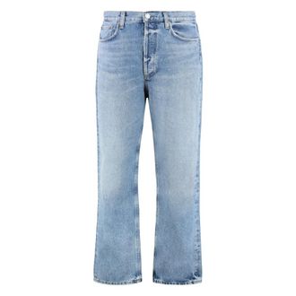 A Gold E Straight Jeans, male, Blue, Size: W30 90s 5-pocket straight-leg jeans