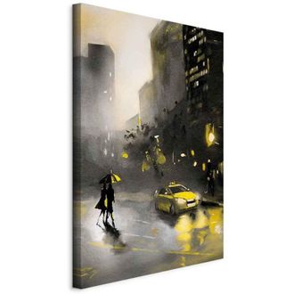 Artgeist Pintura - Resplandor De La Ciudad (1 Parte) Vertical