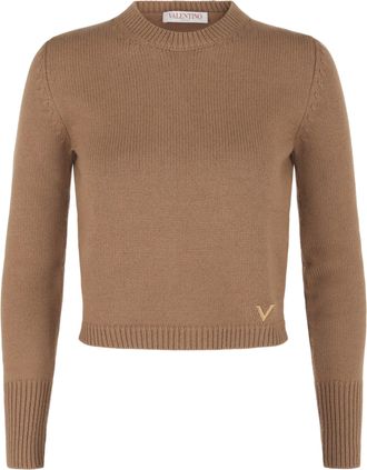 Valentino Ribbed Cashmere Sweater