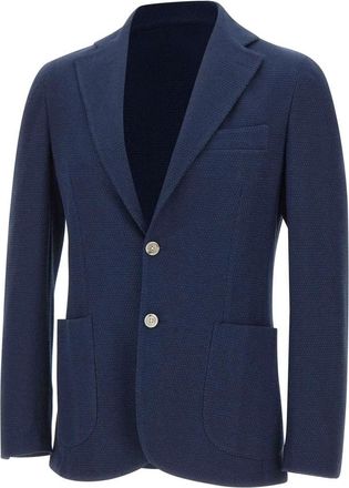 Barba JCK Active Mono Blazer - Heren - Blazers - Blauw - L - Katoen - Jassen
