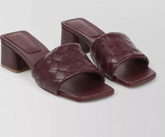 Bottega Veneta leather kitten heel mules