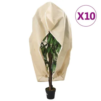 vidaXL Cubiertas Para Plantas Con Cremallera 10 Uds 70 G/m&sup2; 1,2x1,8 M Vidaxl