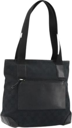 Gucci Pre-owned Vintage Tote Bag - Dames - Vintage Shopper - Zwart - ONE Size - Leer - Vintage