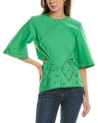 Ganni Ganni Broderie Anglaise Blouse