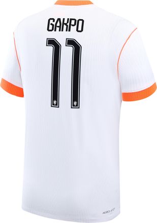 Nike Cody Gakpo Netherlands National Team 2026 Match Away Nike Mens Dri-FIT ADV Soccer Jersey in White | NN203949361-NED