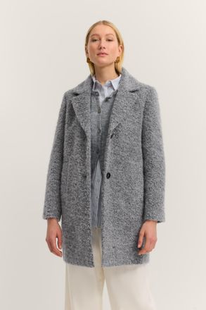 Bugatti Damen Korte jas met Flexcity Stretch in boucl&eacute;-kwaliteit