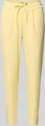Ichi Hose mit elastischem Bund Modell KATE in Pastellgelb, Gr&ouml;&szlig;e XXL