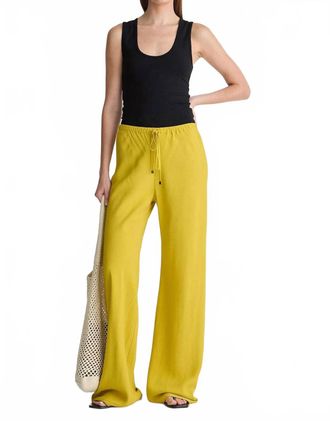Apiece Apart Inka Bias Pant In Golden Rod