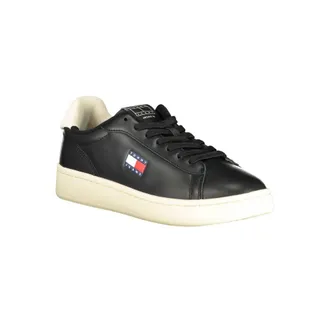 Tommy Hilfiger Leather and Polyurethane Sneaker - Black