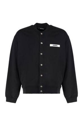 Jacquemus Gros Grain Logo Detail Cotton Cardigan