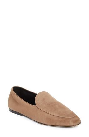The Row Awar Loafer Flat in Dark Taupe at Nordstrom, Size 10.5Us