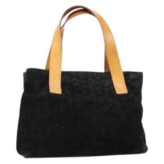 Celine Pre-owned Tote Bags, female, Black, Size: ONE SIZE Pre-owned Suede Tote Bag