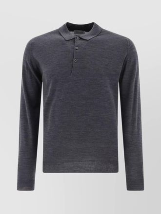 John Smedley belper long sleeves ribbed polo