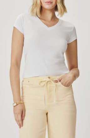 Splendid Josie Stretch V-Neck T-Shirt in White at Nordstrom, Size X-Large