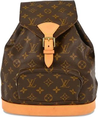 Louis Vuitton Zaino Montsouris MM con monogramma 2000 - Marrone