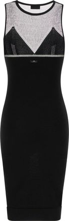 Elisabetta Franchi Womens Longuette Dress Black