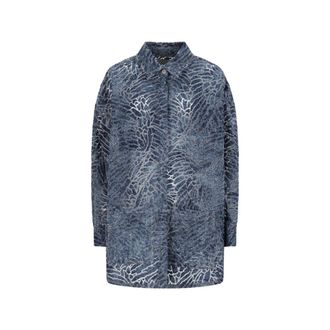 Giuseppe Di Morabito Shirts, female, Blue, Size: XS Cotton Oversize Shirt
