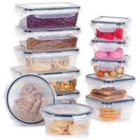 OEM Juego De 12 Recipientes Para Alimentos Con Tapas Y Cierres Herm&eacute;ticos - Crezuo