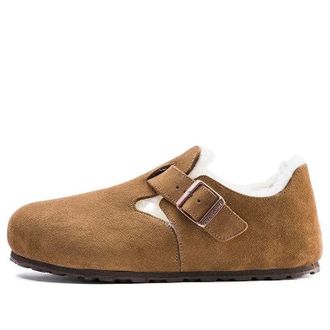 Birkenstock London Shearling Suede Leather Shearling Tea 1014962