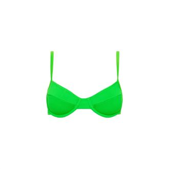 Kulani Kinis Womens Ditzy Underwire Bikini Top In Peppermint