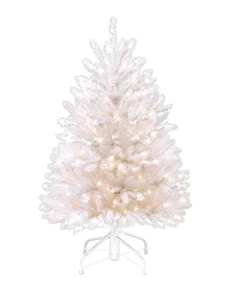 National Tree Company 4.5 Dunhill White Fir Tree With 450 Clear Lights