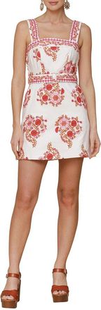 Avec Les Filles Embroidered Mini Dress