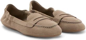 Mango Suede Penny Loafer in Sand at Nordstrom, Size 9Us