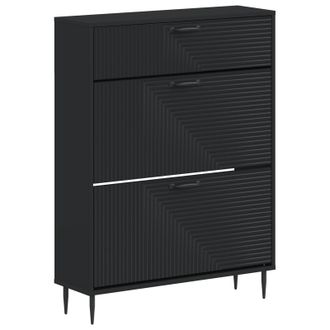 vidaXL Armario Zapatero Haarlem 78 X 24 X 103 Cm Madera De Ingenier&iacute;a Vidaxl