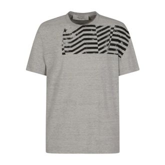 Golden Goose T-Shirts, male, Gray, Size: 2XS Journey Regular T-Shirt