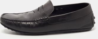 Tod's Tods Black Leather Gommino Driving Loafers
