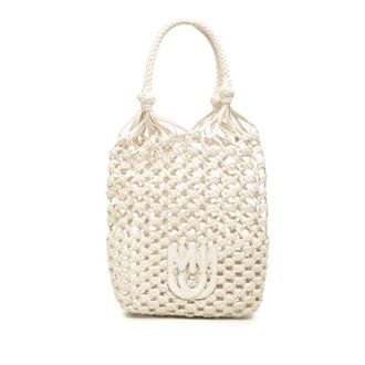 Miu Miu Pre-owned Miu Miu Nappa Macrame Bucket Bag Ladies O5IMQ9WUBXND9WV0