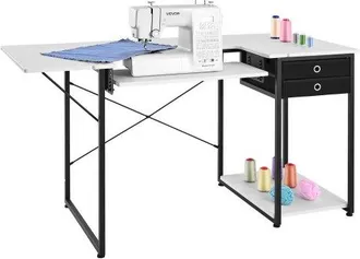 OEM Mesa De Costura Con Tablero Plegable, Estante Ajustable, Patas De Acero Y Caj&oacute;n, Para Ordenador, Estudio De Moda, Estudio De Arte, Instituci&oacute;n Educati
