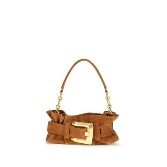Balmain Beige Calf Leather Bos Taurus Shoulder Womens Bag