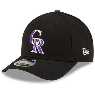 New Era 9Forty M-Crow Cap - Authentic Colorado Rockies Black