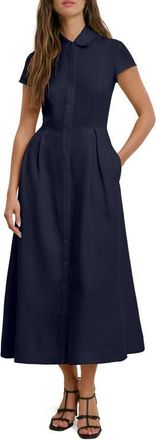 Favorite Daughter The Sunday Best Maxi Shirtdress in Navy at Nordstrom, Size X-Large