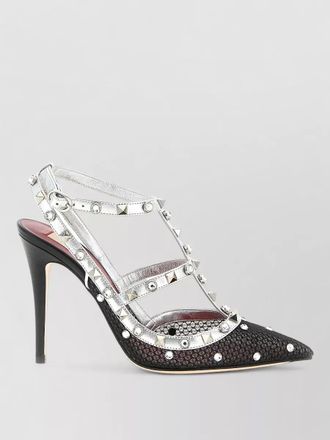 Valentino Garavani rockstud sandals open sides pointed toe