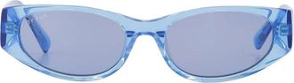 by FAR Metallic Texas Zonnebril - Dames - Zonnebrillen - Blauw - ONE Size - Accessoires