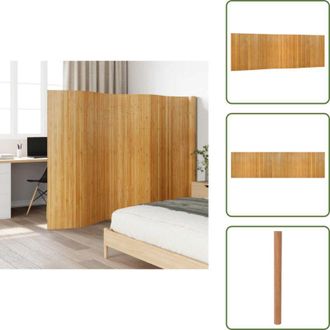 vidaXL Divisore per stanze - vidaXL Divisorio Ambienti Naturale Larghezza 600 cm Altezza 165 cm in Bamb&ugrave; - Divisore per camera da letto