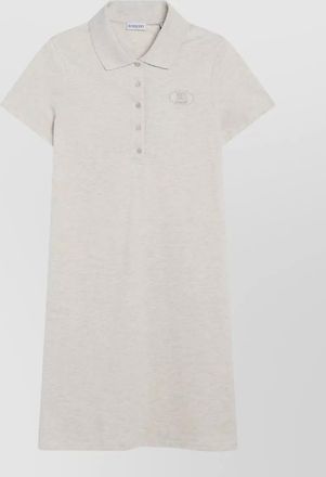 Burberry polo collar short sleeve knit dress