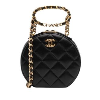 Chanel Pre-owned Leather chanel-bags - Dames - Pre-owned - Zwart - Maat: ONE Size Leer