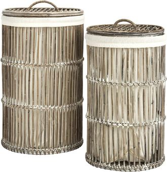 Safavieh Set Of 2 Libby Laundry Basket