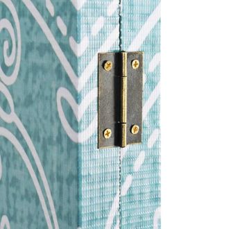 Berkfield Home Beautiful Folding Room Divider 160x170 cm Butterfly Blue