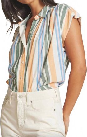 Trovata Della Button Shirt In Antibbes Stripe