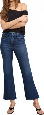 Good American Good Legs Cropped Mini Boot Jeans In Indigo