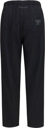 Maison Margiela Drawstring Elasticated Trousers - Black