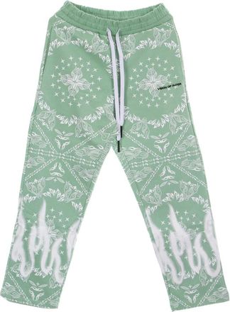 Vision Of Super Bandana Print Lichtgewicht Trainingsbroek Groen - Heren - Sweatpants - Groen - L - Katoen - Broeken